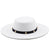 European And American Retro Multicolor Flat Top Hat Big Brim Hat Autumn And Winter Wool Felt Hat