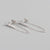 European And American Temperament Long Earrings S925 Sterling Silver Geometric Tassels Earrings