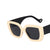 European And American Trend Box Wide-leg Sunglasses New Color Matching Sunglasses Female