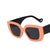 European And American Trend Box Wide-leg Sunglasses  New Color Matching Sunglasses Female