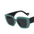 European And American Trend Box Wide-leg Sunglasses  New Color Matching Sunglasses Female