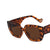 European And American Trend Box Wide-leg Sunglasses  New Color Matching Sunglasses Female