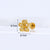 Exaggerated Flower Inlaid Zircon Metal Earrings