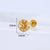 Exaggerated Flower Inlaid Zircon Metal Earrings