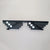 Exaggerated Funny Artistic Mosaic Pc Acrylic Resin Special-shaped Mirror Full Frame Clips Women's Sunglasses