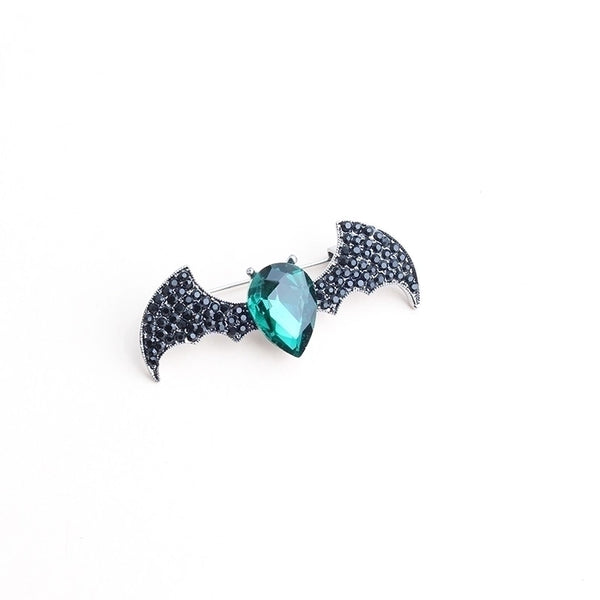 Exaggerated Funny Bat Alloy Inlay Rhinestones Unisex Brooches