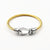 Exaggerated Horseshoe Titanium Steel Polishing Bangle