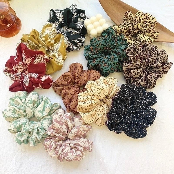 Exaggerated Oversized Retro Head Rope New Head Rope Floral Cheap Scrunchies Wholesale