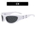 Exaggerated Punk Streetwear Geometric Ac Special-shaped Mirror Full Frame Sports Sunglasses