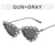 Exaggerated Punk Streetwear Solid Color Ac Cat Eye Diamond Full Frame Women's Sunglasses