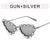 Exaggerated Punk Streetwear Solid Color Ac Cat Eye Diamond Full Frame Women's Sunglasses