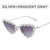 Exaggerated Punk Streetwear Solid Color Ac Cat Eye Diamond Full Frame Women's Sunglasses