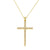 Exaggerated Simple Style Cross Copper Plating Inlay Pearl Zircon Gold Plated Charms