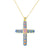 Exaggerated Simple Style Cross Copper Plating Inlay Pearl Zircon Gold Plated Charms