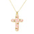 Exaggerated Simple Style Cross Copper Plating Inlay Pearl Zircon Gold Plated Charms