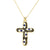 Exaggerated Simple Style Cross Copper Plating Inlay Pearl Zircon Gold Plated Charms