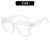 Exaggerated Solid Color Ac Square Full Frame Women's Sunglasses