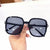 Exaggerated Solid Color Ac Square Full Frame Women's Sunglasses