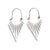 Exaggerated Triangle Plating Hollow Out Titanium Steel Earrings