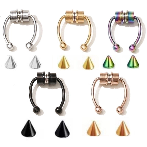 Exaggerated U Shape Titanium Steel Earrings