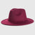 Exclusive For Cross-border British Retro Woolen Hat Men 's And Women 's Hats  Light Board Felt Cap Simple Big Brim Fedora Hat Tide