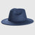 Exclusive For Cross-border British Retro Woolen Hat Men 's And Women 's Hats  Light Board Felt Cap Simple Big Brim Fedora Hat Tide