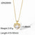 Exquisite Women's Wedding Jewelry Stainless Steel Gold Large Single Shiny Crystal Heart Pendant Engagement Necklace For Women