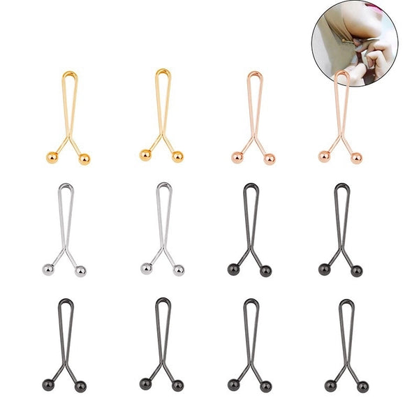 Factory Creative Metal 4-color Safety Scarf Fixed Paper Clip Mu Min Scarf Scarf Functional Scarf Clip