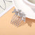 Factory Wholesale Korean Version Of The Bridal Headdress Plate Hair Fork Comb Diamond Willow Leaf Insert Comb Rhinestone Alloy Hair Comb Creative Fashion