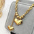 Fairy Style Heart Shape Titanium Steel Plating Pendant Necklace 1 Piece