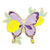 Fairy Style Original Design Cowboy Style Butterfly Alloy Stoving Varnish Plating Women's Brooches