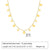 Fairy Style Simple Style Triangle Square Water Droplets Stainless Steel Plating Inlay Zircon 18k Gold Plated Necklace