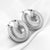 Fashion 18k Gold Plated Circle Ear Buckle Titanium Steel Earrings