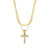 Fashion 18k Gold Plated Double-layer Chain Zircon Letter Stainless Steel Necklace