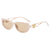 Fashion Ac Oval Frame Full Frame Women's Sunglasses