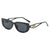 Fashion Ac Oval Frame Full Frame Women's Sunglasses