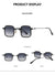 Fashion Ac Square Full Frame Men's Sunglasses