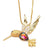 Fashion Animal Copper 18k Gold Plated Pendant Necklace In Bulk