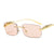 Fashion Animal Pc Square Frameless Women's Sunglasses