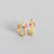 Fashion Animal Plating Gem Earrings