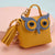 Fashion Animal Pu Leather Metal Unisex Bag Pendant Keychain 1 Piece