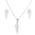 Fashion Animal Stainless Steel Plating Earrings Necklace 1 Set