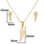 Fashion Animal Stainless Steel Plating Earrings Necklace 1 Set