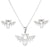 Fashion Animal Stainless Steel Plating Earrings Necklace 1 Set