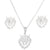 Fashion Animal Stainless Steel Plating Earrings Necklace 1 Set