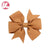 Fashion Baby V-shaped Ribbed Ribbon Bow Hairpin Hair Accessories