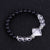 Fashion Ball Stone Beaded Inlay Artificial Crystal Bracelets 1 Piece