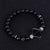 Fashion Ball Stone Beaded Inlay Artificial Crystal Bracelets 1 Piece