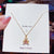 Fashion Bear Titanium Steel Inlay Zircon Necklace