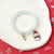 Fashion Bell Snowman Alloy Enamel Women's Bracelets 1 Piece